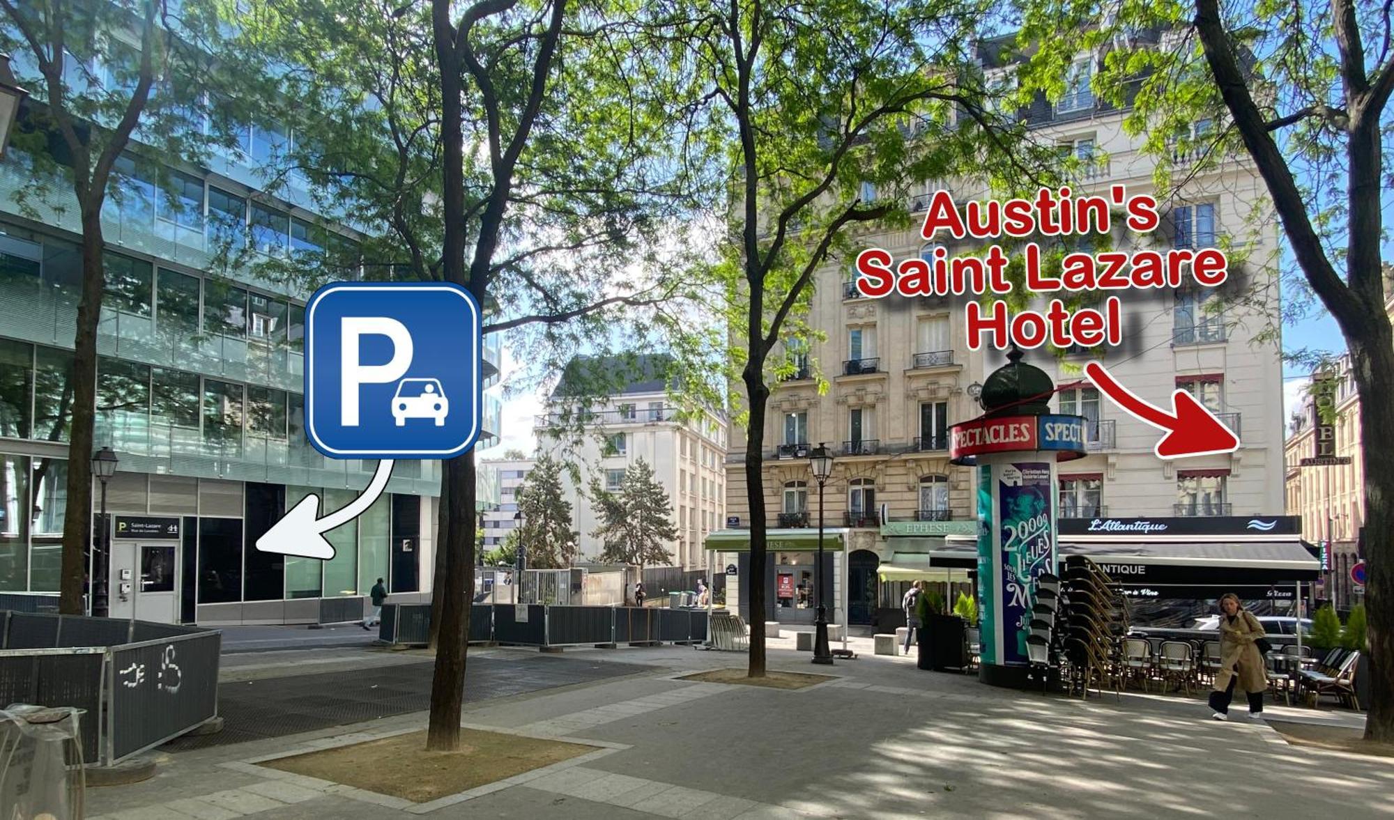 Austin'S Saint Lazare Hotel Paris Bagian luar foto
